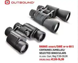 Canadian Tire Outbound SELECTED BINOCULARS offer