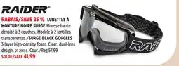 Canadian Tire SURGE BLACK GOGGLES offer