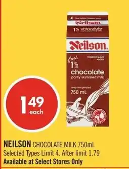 Shoppers Drug Mart Neilson chocolate milk offer