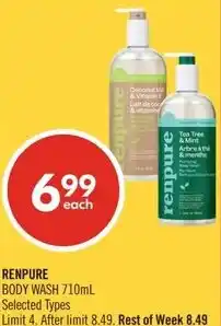 Shoppers Drug Mart Renpure body wash offer