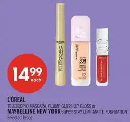 Shoppers Drug Mart L'oreal or maybelline new york offer