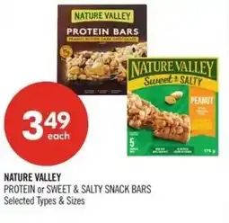 Shoppers Drug Mart Nature valley protein or sweet & salty snack bars offer