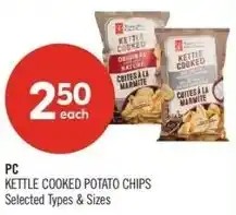 Shoppers Drug Mart PC kettle cooked potato chips offer