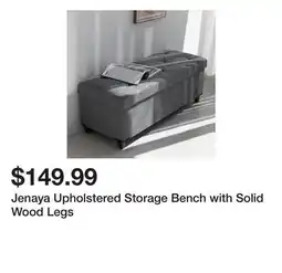 Wayfair Jenaya Upholstered Storage Bench with Solid Wood Legs offer