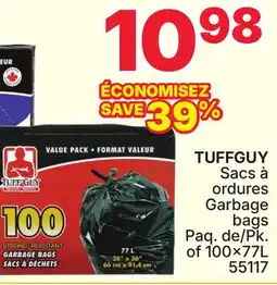 Rossy TUFFGUY Garbage bags offer
