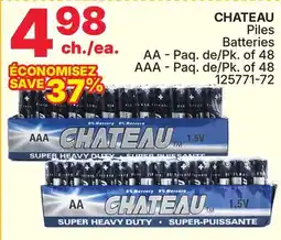 Rossy CHATEAU Batteries offer