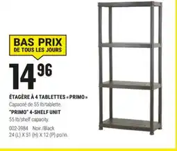 BMR ÉTAGÈRE À 4 TABLETTES  PRIMO  offer