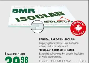 BMR PANNEAU PARE-AIR  ISOCLAD  offer