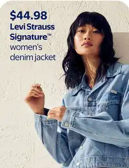 Walmart Levi Strauss Signature women's denim jacket offer