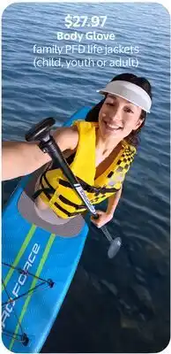 Walmart Body Glove family PFD life jackets offer