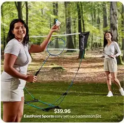Walmart EastPoint Sports easy set-up badminton set offer