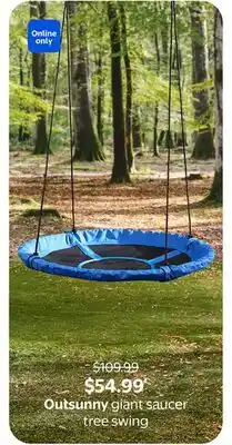Walmart Outsunny giant saucer tree swing offer