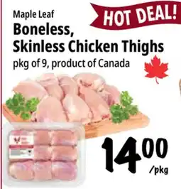 Farm Boy Maple Leaf Boneless, Skinless Chicken Thighs offer