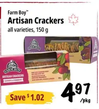 Farm Boy Farm Boy Artisan Crackers offer