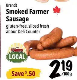 Farm Boy Brandt Smoked Farmer Sausage offer