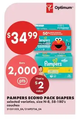 No Frills PAMPERS ECONO PACK DIAPERS offer