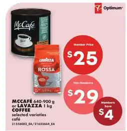 No Frills MCCAFÉ, 640-900 G OR LAVAZZA, 1 KG COFFEE offer