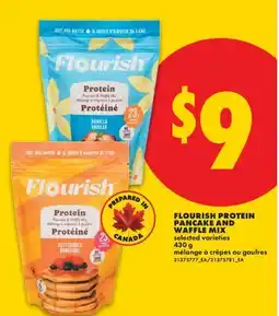 No Frills FLOURISH PROTEIN PANCAKE AND WAFFLE MIX offer