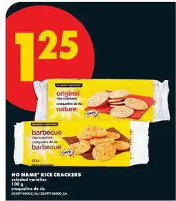 No Frills NO NAME RICE CRACKERS offer