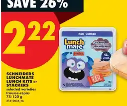 No Frills SCHNEIDERS LUNCHMATE LUNCH KITS or STACKERS offer