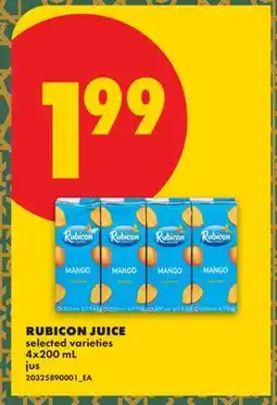 No Frills RUBICON JUICE offer