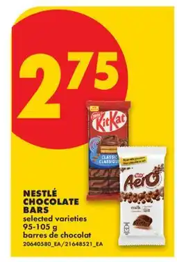 No Frills NESTLÉ CHOCOLATE BARS offer