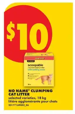 No Frills NO NAME CLUMPING CAT LITTER offer