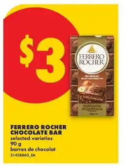 No Frills FERRERO ROCHER CHOCOLATE BAR offer