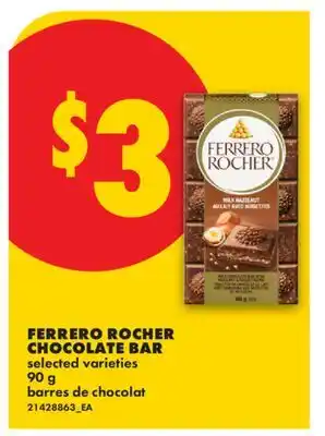 No Frills FERRERO ROCHER CHOCOLATE BAR offer
