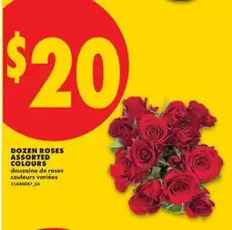 No Frills DOZEN ROSES ASSORTED COLOURS offer