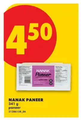 No Frills NANAK PANEER offer