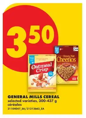 No Frills GENERAL MILLS CEREAL offer