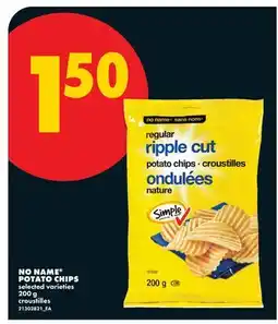 No Frills NO NAME POTATO CHIPS offer