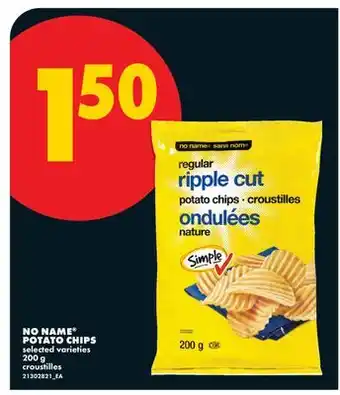 No Frills NO NAME POTATO CHIPS offer