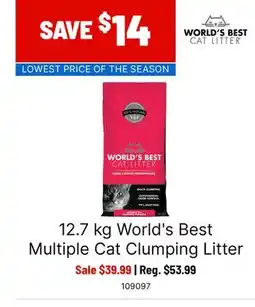 Ren’s Pets Depot World's Best Multiple Cat Clumping Litter offer