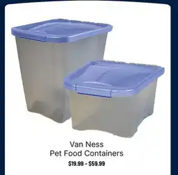 Ren’s Pets Depot Van Ness Pet Food Containers offer