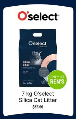 Ren’s Pets Depot O'select Silica Cat Litter offer