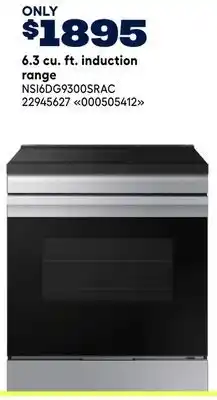 RONA SAMSUNG 6.3 cu. ft. induction range offer
