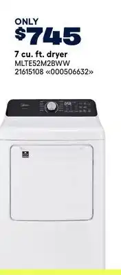 RONA Midea 7 cu. ft. dryer offer