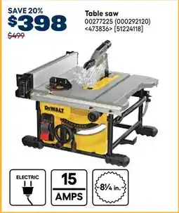 RONA Table saw offer