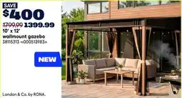 RONA Landon & Co. by RONA 10' x 12' wallmount gazebo offer