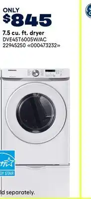 RONA 7.5 cu. ft. dryer offer