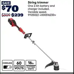 RONA Toro String trimmer offer