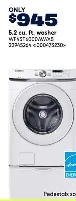 RONA SAMSUNG 5.2 cu. ft. washer offer