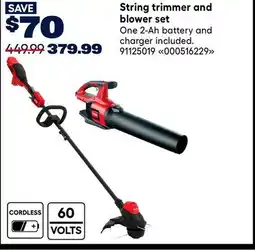 RONA Toro String trimmer and blower set offer