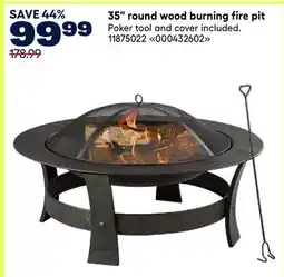 RONA 35 round wood burning fire pit offer