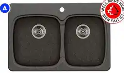 RONA 31-1/4 x 20-9/16 Vienna 210 double kitchen sink offer