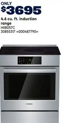 RONA BOSCH 4.6 cu. ft. induction range offer