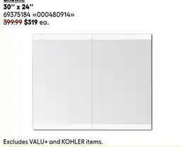 RONA Medicine cabinets 30'' x 24'' offer
