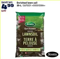 RONA Scotts Enriched lawn soil offer